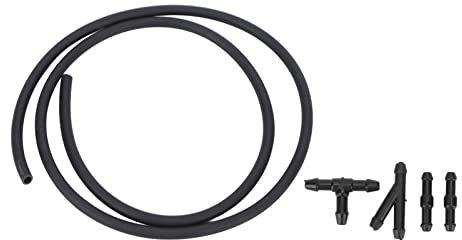 Manguera de Limpiaparabrisas, Manguera de Fluido de Limpiaparabrisas de Coche de 1 M/3,28 Pies con 4 Conectores para Automóvil