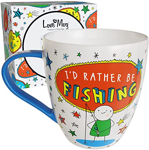 Love Mug®: Fishing Gift for Men and Boys - Coffee Mug - 400ml - Award Winning Gift Retailer