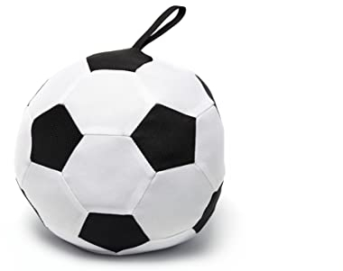 HEITMANN DECO Türstopper Fußball – rutschfester Stoff-Türstopper mit Granulat-Füllung – ideal für Kinderzimmer, Flur, Wohnzimmer – Deko für Fußballfans - ca. 18 cm / 1kg
