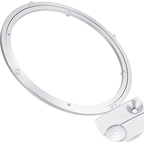 WORDFUN Aluminiumlegierung Glatte Schwenkplatte Rundes Drehteller Kugellager Mehrere Größen Dauerhaft Drehplatte Für Esstisch TV, Monitor, Küchengeräte