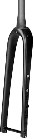 EVOSID Gravel Fork Vollkarbonfaser Rennradgabel 28,6 mm Scheibenbremse Fahrradgabel 700 x 45C Steckachse 12 x 100 mm V-Bremse harte Gabel, Mattes Ud-Logo, 73*8cm