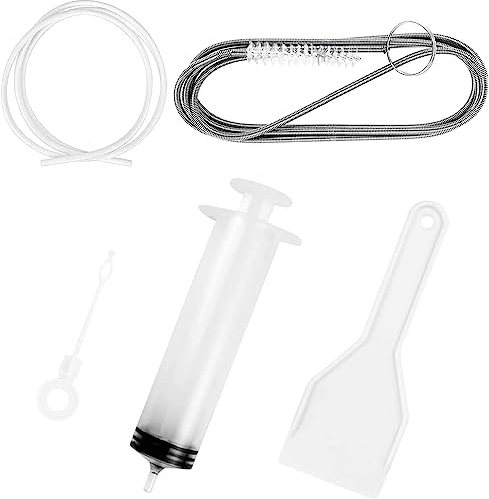 Kit Pulizia Frigorifero, Set Pulizia Frigorifero, Kit di Pulizia Fori di Scarico per Frigorifero, Spazzola per la Pulizia del Frigorifero, per Frigorifero Lavello (1 set da 5 pezzi)