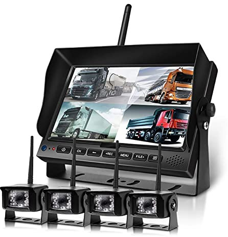 HD 1080P Digital Wireless Backup -Kamera -System -Kit, Dash -Kamera Für Cars, IP69 Wasserdicht,Four