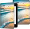 Étui pour liseuse Kindle 6 pouces (version 11e génération 2022), étui fin en cuir PU avec fonction de support pour Kindle 2022 version Basic Sunset Seaside