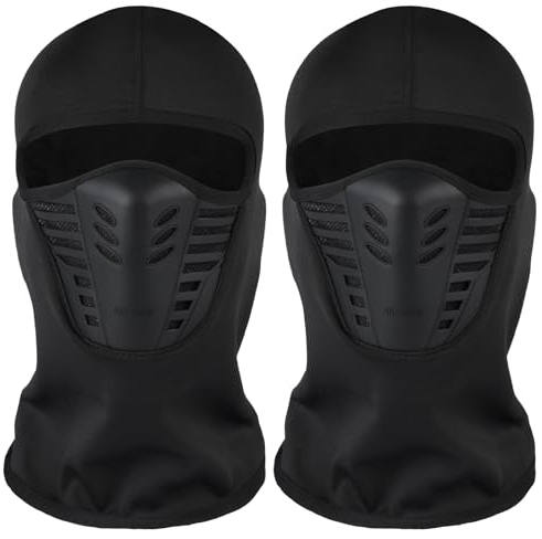 AMFUN Winter Sturmhaube, Gesichtshaube, Balaclava Gesichtshaube, Motorrad Radfahren Ski Sturmhaube, Winddichte wasserdichte Kopfbedeckung für Winter Sport & Outdoor, UV-Schutzschal für Herren & Damen