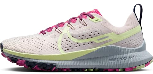Nike Laufschuh W React Pegasus Trail 4, Platin Violett Leuchtendes Grün, DJ6159-002, 41 EU (9.5 US)