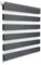 WOLTU Doppelrollo Klemmfix ohne Bohren Dunkelgrau B65 x H120 cm, Duo Rollo Zebrarollo Fensterrollo Klemmrollo Seitenzugrollo Easyfix lichtdurchlässig & verdunkelnd Rollos für Fenster und Tür