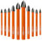 BGTEC 10 punte per legno a gambo rotondo in carburo di tungsteno 5 mm x 2 + 6 mm x 4 + 8 mm x 2 + 10 mm + 12 mm per legno, plastica, muratura, mattoni, granito