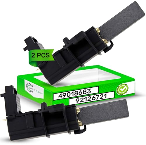 2 Piezas Escobillas de Carbón para Lavadora 30 х 13,5 х 5 mm AMP 4,8 mm con Código Original 49018683 92126721 para Candy - Garantía de 5 Años - ONIX TECH