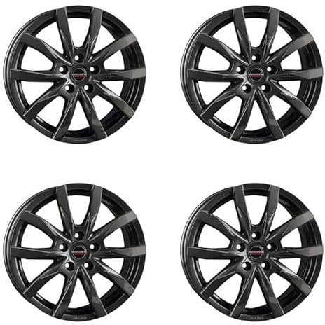 4x Borbet Felgen CW5 6.5x16 ET60 5x120 mistral anthracite glossy kompatibel mit VW Amarok Crafter T7 Multivan