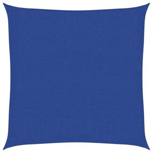 vidaXL Voile d'ombrage 160 g/m² carré Bleu 3x3 m PEHD, Voile de Soleil, Voile d’ombrage, Store de Patio, Voile de Pare-Soleil, Voile de Jardin