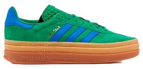 Adidas Gazelle Bold W Women's Three Layers Q-Pannel Gum Sole Trainers, Green, 6.5 UK