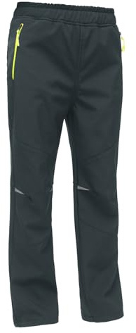 MEILONGER Pantalones de esquí para niños y niñas, pantalones de senderismo, impermeables, softshell, pantalones de exterior, resistentes al viento, cálidos, pantalones de snowboard, pantalones de