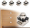 Opaltool Push Button Latch Lock, 15-20mm Keyless Door Lock with Screw, Cabinet Door Catch Knob for Caravan Motorhome Camper Van Boat Cupboard Door