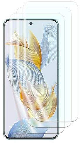 FWKDWHPH 3 Protector de Pantalla Compatible con Honor 90,Soporte Huella Dactilar,Resistente a Arañazos,Libre de Burbujas,HD Películas de TPU