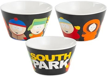 United Labels South Park Schüssel - Müslischale Schale aus Porzellan 500 ml Schwarz