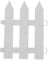 iplusmile Recinzione Natalizia Bianca Staccabile per Facile Installazione e Conservazione Decorativo per Atmosfera Festosa e Sicura