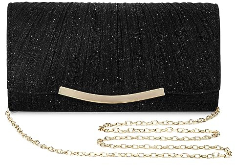 UBaymax Glitzer Pailletten Clutch Damen,Abendtasche Handtasche,Umschlagtasche