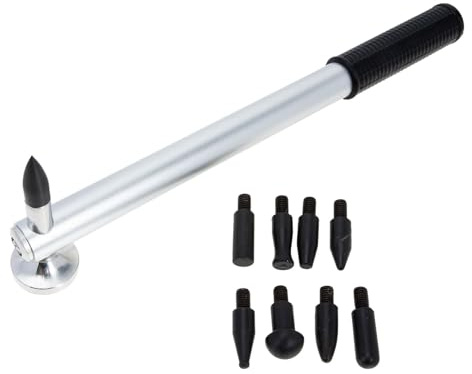 TEHAUX Martello per Riparazione Ammaccature Auto in Lega di Alluminio Nero, Alta Durezza e Peso Leggero, Strumento Professionale per Carrozzeria e Levabolli