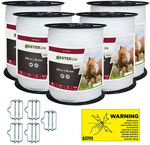 Eider FenceGuard Weidezaunband 40 mm Breitband - Qualität Made in Germany (1000 m)