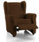 Martina Home Emilia Tasche Sessel Relax, Stoff, Braun, 33 x 8 x 42 cm