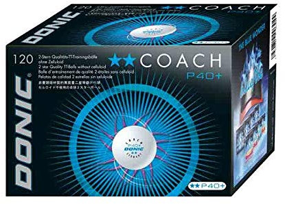 DONIC Ball Coach P40+ ** 120er Optionen St, weiß