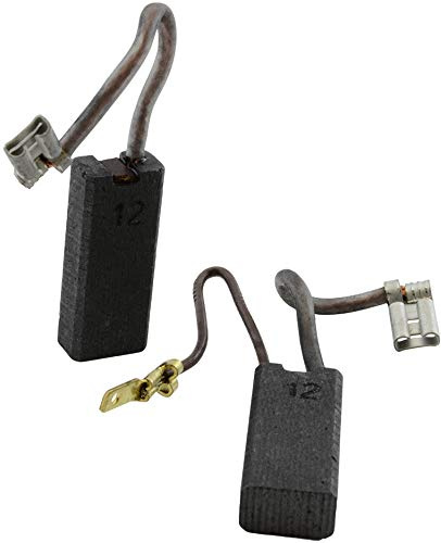 Buildalot Kohlebürsten für Metabo KHE 75-6x10x24 mm mit Abschaltautomatik | 2 Motorkohlen im Set für Hammer, mit Feder und Stecker. Ersatz für 316037410, 326961-00 und 327148-01.