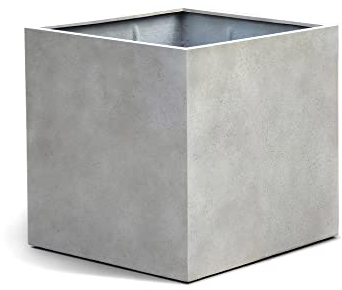 ESCHBACH® Pflanzkübel Cube 30 Beton Hell Grau Quadratisch * 30 x 30 x 30 cm * 10 Jahre Garantie