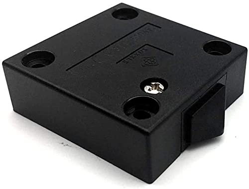 Interruttore a Pulsante per Ante Cucina, Armadio, pulsante a battuta per luci a led normalmente chiuso 250V 2A, colore nero