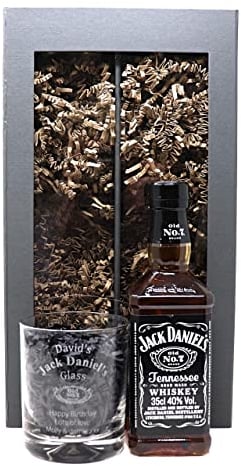 Personalised Dimple Tumbler & 35cl Bottle - JD Design (Presentation Gift Box)