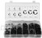 300 Stück Schwarze Metall-E-Clips Sicherungsringe E-ClipsSnap Ring Shop-Sortiment, 3 Mm-22 Mm External Lock Snap E-Ring Wellensicherungsring Sicherungsring für Industrielle Verbindungselemente mit Box