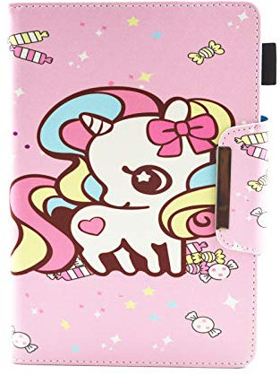 Xkladz Universal Case for All 9-11 inch Tablet, Protective Cover Stand Folio Case for Samsung Tab 9.6/10.1/10.5, iPad 9.7-11, Lenovo Dragon Touch 10, Fire HD 10, Huawei 10.1-10.8 - Cute Unicorn
