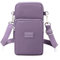 Dankforyou Damen Handytasche zum umhängen Schultertasche Umhängetasche Geldbörse für Alltag Büro Ausflug Einkauf, Lila, 19 x 10 x 6 cm