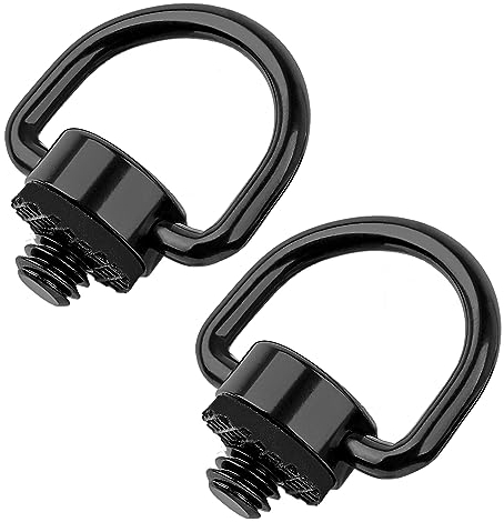 Rigych 2 Stück D-Ring-Kameragurte Schrauben 1/4 Zoll Schraube Adapter Edelstahl Material für Stativ Schraubek, Kameragurt, Kamera mit Handschlaufe