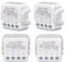 Interruptor WiFi 16 A, Tuya APP Control de módulo de relé inalámbrico, DIY para electrodomésticos con mando Good Wife distancia Smart Life, compatible con Alexa Google, Home, control de 1 o 2 vías,