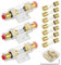 SDwfxd 3 Stk Agu Sicherungshalter, Wasserdicht 12v-48v Inline Sicherungshalter, mit 8 Stk 100 A Sicherungen, 1 Stk Schraubenschlüssel, für Pkw-Audio,Alarm,Verstärker