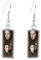 Romantische Liebe Twilight Charaktere Filme Handarbeit Rechteck Edelstahl Fisch Haken baumeln, 25 mm, Leder