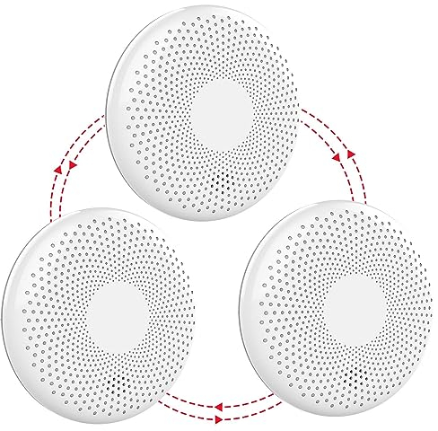 XINDUM Détecteur de fumée interconnecté sans Fil Détecteur de monoxyde de Carbone Combo Alarme Incendie CO interconnectée pour la Maison avec Batterie d'une durée de Vie de 10 Ans