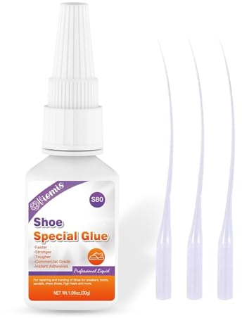 Viomis 30g Clear Shoe Glue - Instant Sole Repair, Waterproof, Dries Clear