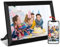 trendina Digitaler Bilderrahmen - 10,1 Zoll Full IPS Bildschirm Elektronischer Fotorahmen WiFi Frameo Weihnachten! (Schwarz)
