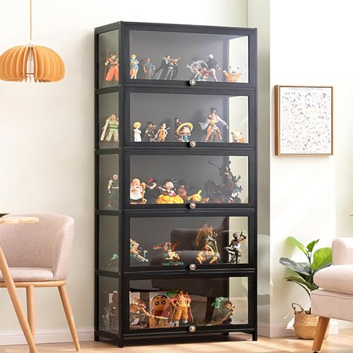 FVTVHEV Vitrine pour objets de collection Armoire de Collection Vitrine pour Collection Vitrine Verre Armoire vitrine Vitrine en Verre pour Collection Meuble vitrine Armoire en Verre Vitrine Acrylique