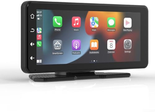 Reproductor MP5 de coche de 6.85 pulgadas, pantalla táctil de 6 86 pulgadas, inalámbrico para soporte Carplay (Carplay + AHD)