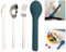 Travel Cutlery Set with Case, 3 Pack Portable Cutlery Set Stainless Steel Camping Cutlery for Outdoor Travel Picnic Office School Lunch Box