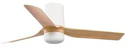 FARO BARCELONA 33833-1TW - MINI PUNT TUB S LED Ventilador blanco/madera clara DC