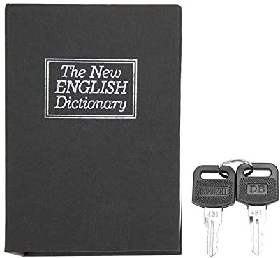 Coffre-fort en forme de livre avec clé, coffre-fort en forme de livre, coffre-fort pour livres, dictionnaire - Pour clés, argent et bijoux -