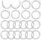 20 Stück Binder Ringe Bücher Ringe 30mm Lose Blatt Buch Ringe Metall Ringe Loseblatt Verbinder Ringe Heftringe Ringbuch Ringe für Scrapbook Album Notizbuch Karteikarten(Silber)