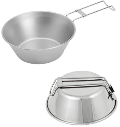 HANABASS 1stk Schüssel Aus Edelstahl Tasse Schüssel Faltbare Schüssel Edelstahl-kochset Camping Schüssel Topf Kampierende Mittagessenschüsseln Campingschüssel Faltschüsseln Camping Falten