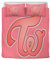 STARSAY Kpop Twice Bettwäsche 135x200cm Kinder Mikrofaser Bettbezug Mit Reißverschluss 3D Drucken Bettwäsche-Sets 2 Kissenbezug Junge Mädchen Geschenke (Logo)