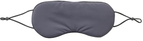 Schlafaugenabdeckung, schwarze Augenabdeckung – Augenabdeckung mit Lichtblock, Schlaf-Schutz, Nacht-Kopfband mit verstellbarem Riemen, Augenschutz für die Reise