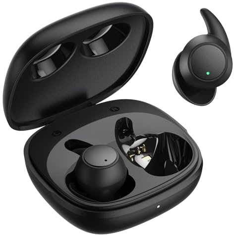 MUSICOZY Bluetooth 5.3 Sleep Earbuds, Lightweight in-Ear Sleeping Earbuds, Waterproof Sleep Headphones White Noise, Podcasts, Study, Focus